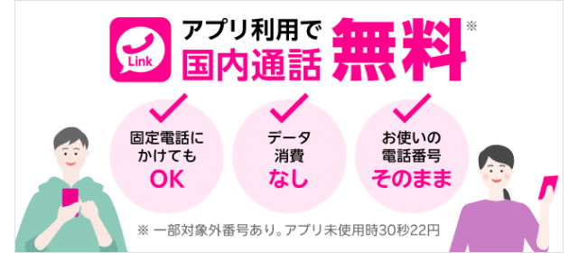 Rakuten Link　アプリ利用で国内通話無料