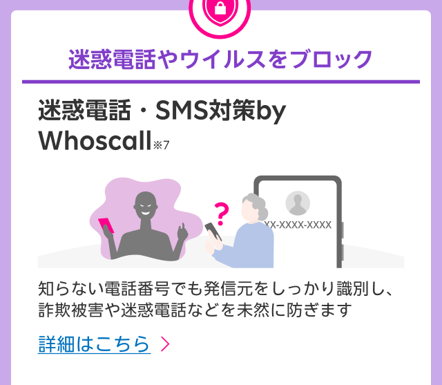 迷惑電話やウイルスをブロック　迷惑電話・SMS対策by Whoscall