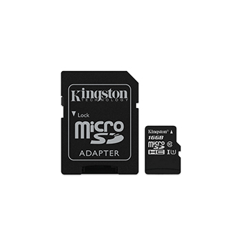 Kingston microSDHCカード 16GB クラス 10 UHS-I 対応 アダプタ付